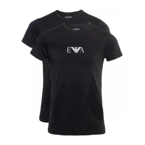 Twee-pack van T-shirts Emporio Armani , Black , Heren