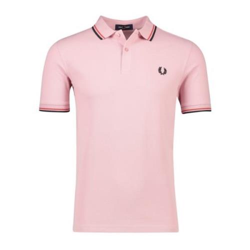Roze Poloshirt Korte Mouw Fred Perry , Pink , Heren