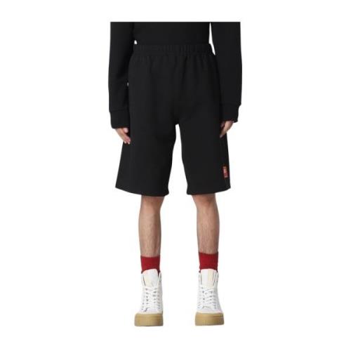 Zwarte Shorts met Elastische Taille Kenzo , Black , Heren