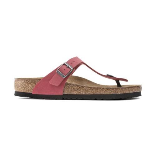 Gizeh BS Metallic Teenslipper Birkenstock , Red , Dames