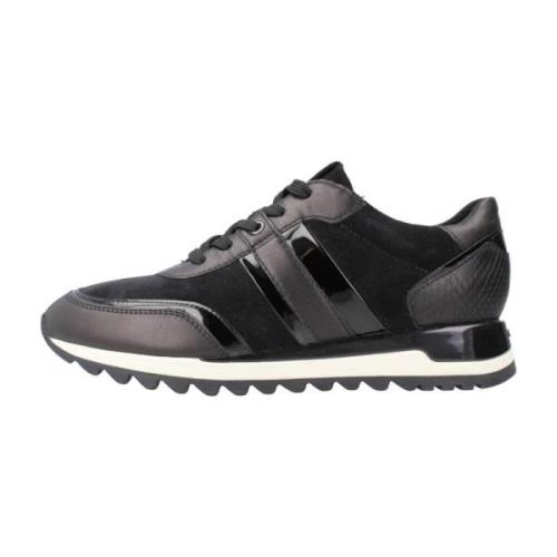 Stijlvolle Casual Sneakers voor Vrouwen Geox , Black , Dames