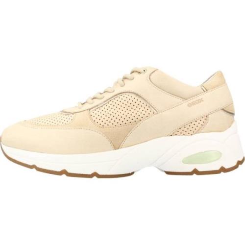 Stijlvolle Casual Sneakers voor Vrouwen Geox , Brown , Dames