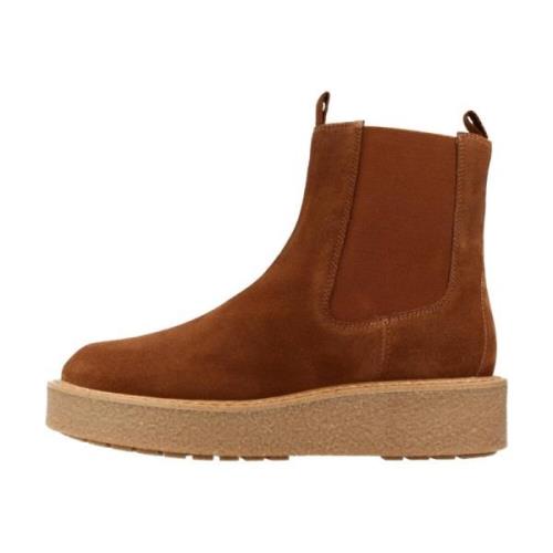 Chelsea Boots Geox , Brown , Dames