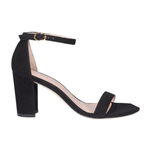 Verhoog je stijl met zwarte hoge hak sandalen Stuart Weitzman , Black ...