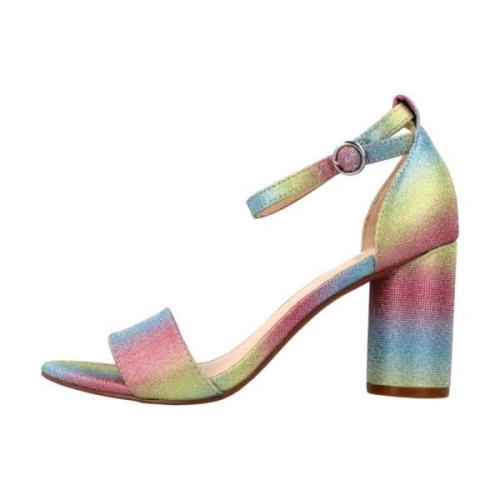 Glitter High Heel Sandalen La Strada , Multicolor , Dames