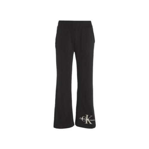 Zware Katoenen Sweatpants Calvin Klein Jeans , Black , Dames