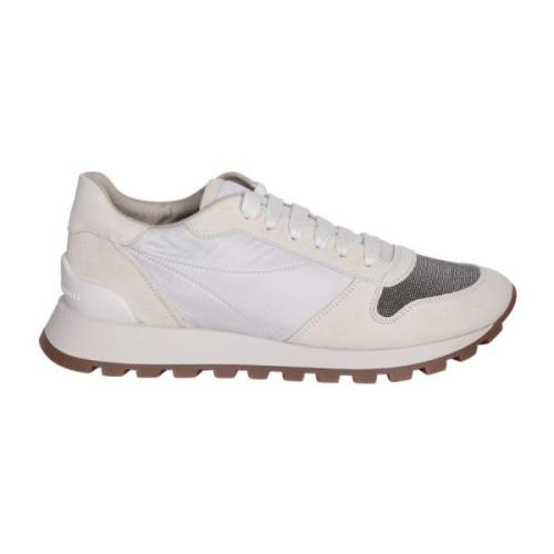 Elegante witte sneakers voor vrouwen Brunello Cucinelli , White , Dame...