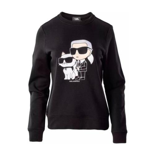 Katoenen Sweatshirt met Merkmotief Karl Lagerfeld , Black , Dames