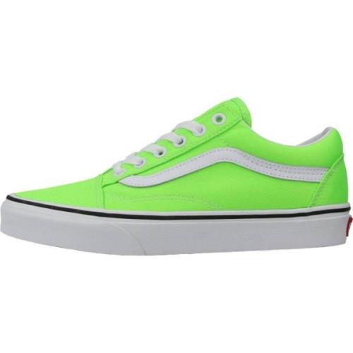 Neon Old Skool Sneakers Vans , Green , Heren