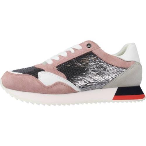 Stijlvolle Casual Sneakers voor Vrouwen Geox , Pink , Dames