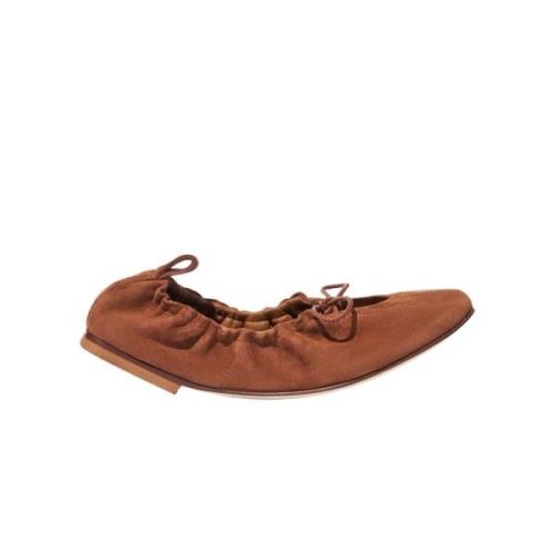 Margot Suède Ballerina`s Scarosso , Brown , Dames