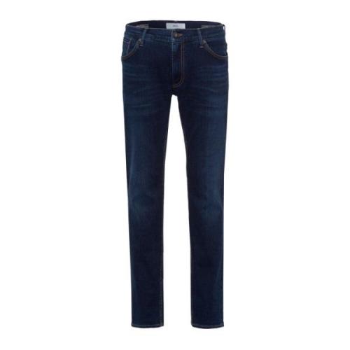 Donkerblauwe Denim Jeans Brax , Blue , Heren