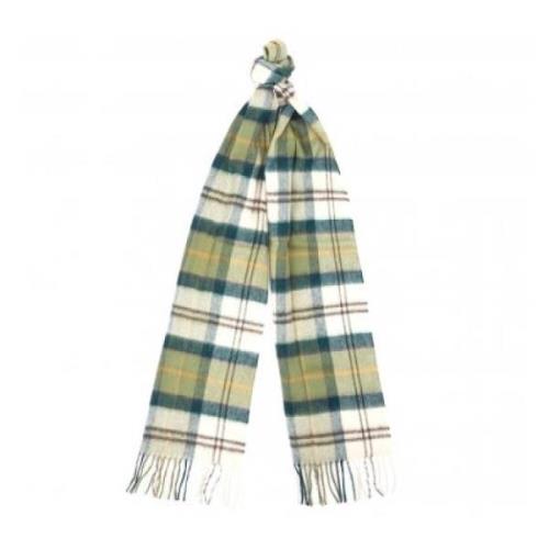 Heren Wol Kasjmier Tartan Sjaal Barbour , Green , Heren