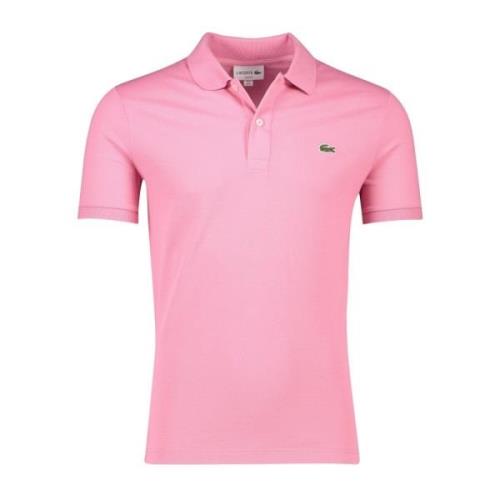 Roze Polo Shirt met Korte Mouwen Lacoste , Pink , Heren