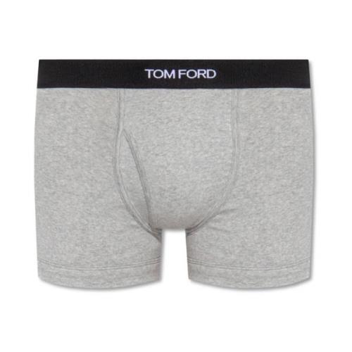 Boxershorts met logo Tom Ford , Gray , Heren