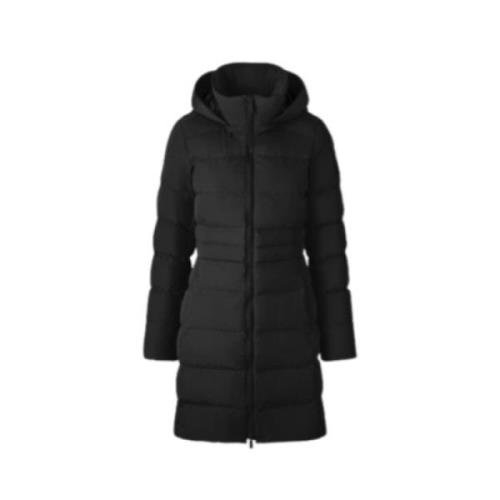 Zwarte Aurora Parka - Iconisch Logo Canada Goose , Black , Dames