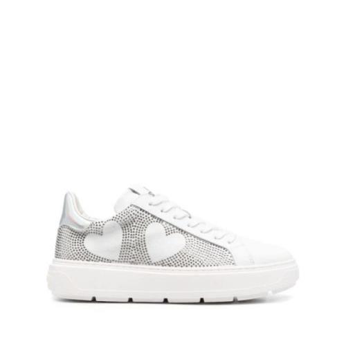 Kleurrijke stijlvolle sneakers voor vrouwen Love Moschino , White , Da...