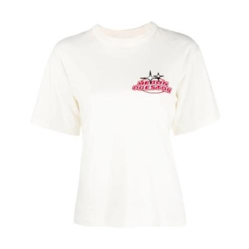 Witte Sponsor Logo T-Shirt Heron Preston , White , Dames