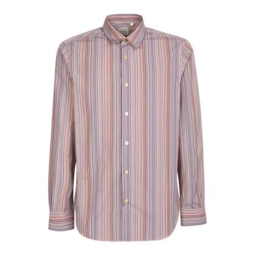 Striped print shirt PS By Paul Smith , Pink , Heren