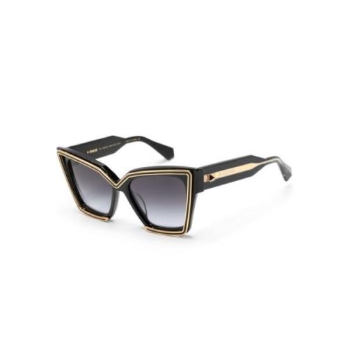 Zwarte zonnebril met originele accessoires Valentino , Black , Dames