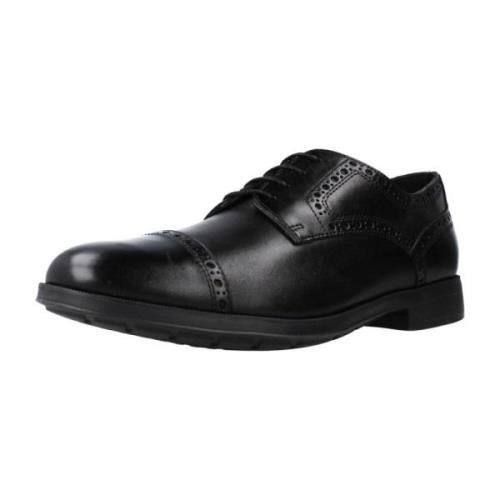 Moderne Business Schoenen Geox , Black , Heren