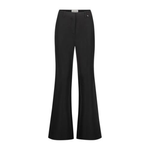 Flared hoge taille broek Fabienne Chapot , Black , Dames