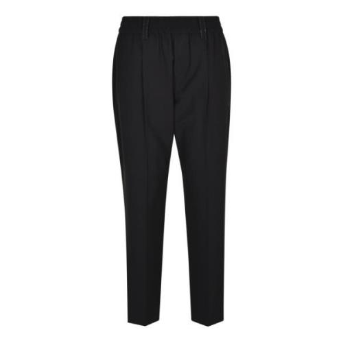 Rechte broek Brunello Cucinelli , Black , Dames