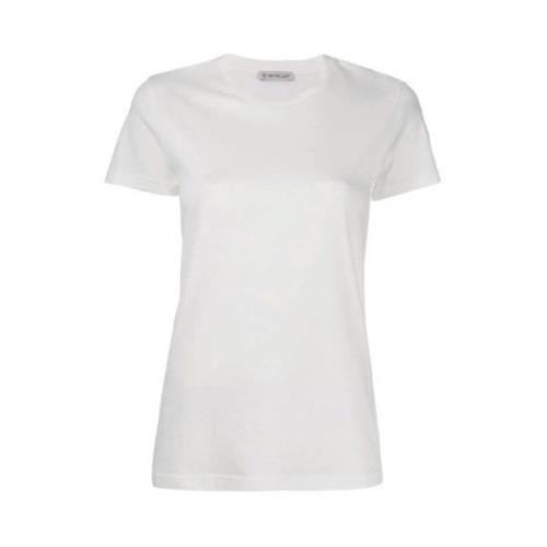 Katoenen T-Shirt, Model: 80C732V8058 Moncler , White , Dames