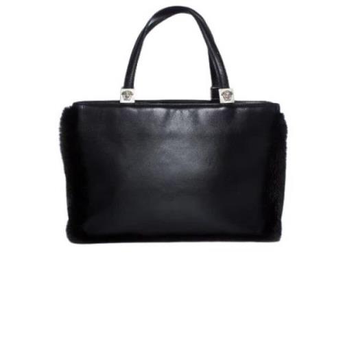 Voldoende lederen handtassen Versace Pre-owned , Black , Dames