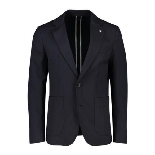 Donkerblauw wollen slim fit colbert Cavallaro , Blue , Heren