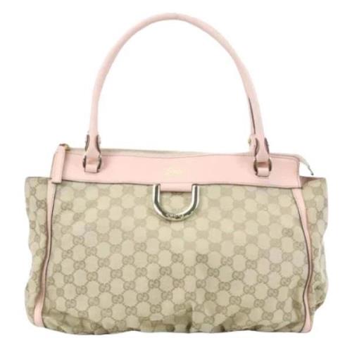 Pre-owned Canvas gucci-bags Gucci Vintage , Beige , Dames