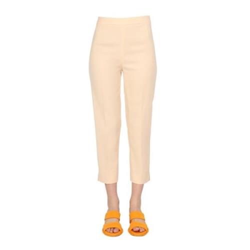 Cropped Trousers Boutique Moschino , Beige , Dames