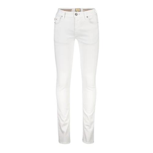 Slim Fit Witte Denim Jeans Tramarossa , White , Heren