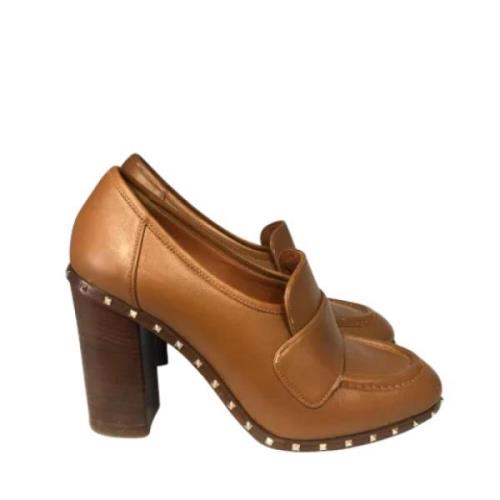 Pre-owned Leather heels Valentino Vintage , Brown , Dames