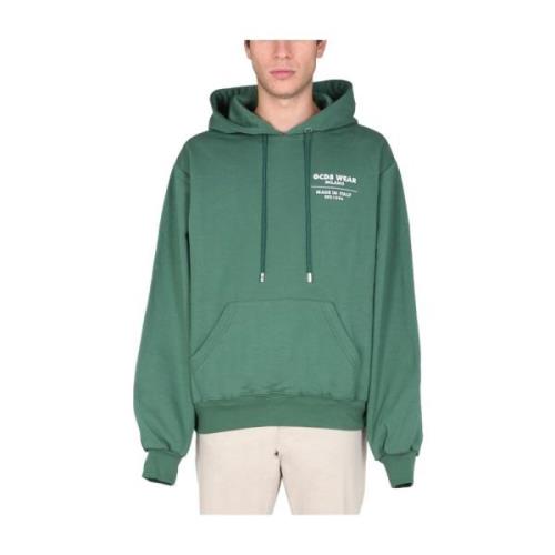 Sweatshirt met logo Gcds , Green , Heren