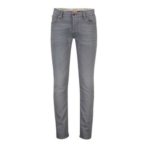 Grijze Denim 5-Pocket Jeans Tramarossa , Gray , Heren