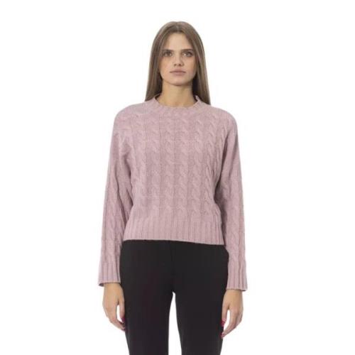 Trendy Roze Wol Trui Baldinini , Pink , Dames