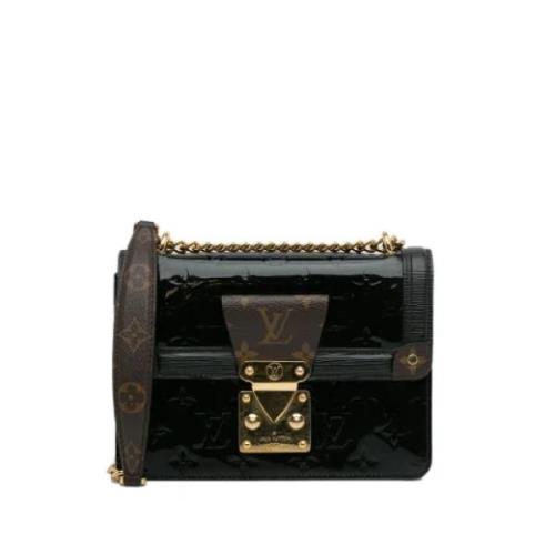 Pre-owned Leather crossbody-bags Louis Vuitton Vintage , Black , Dames