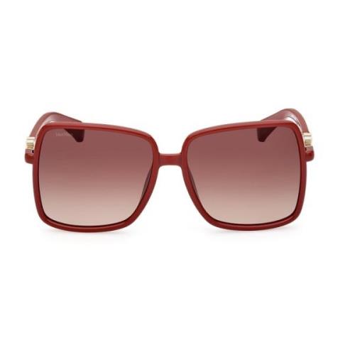 Stijlvolle zonnebril voor vrouwen Max Mara , Red , Dames