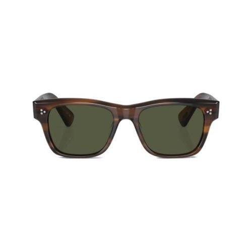 Vintage-geïnspireerde zonnebril Oliver Peoples , Brown , Heren