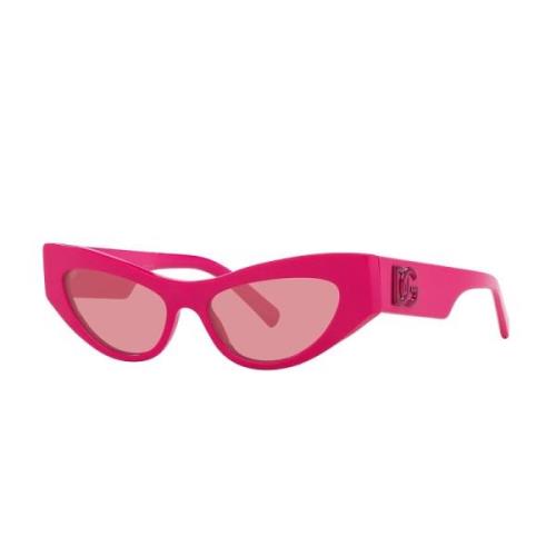 DG CrossedLarge Zonnebril Dolce & Gabbana , Pink , Dames