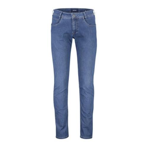 Blauwe Denim Slim Fit Jeans Gardeur , Blue , Heren