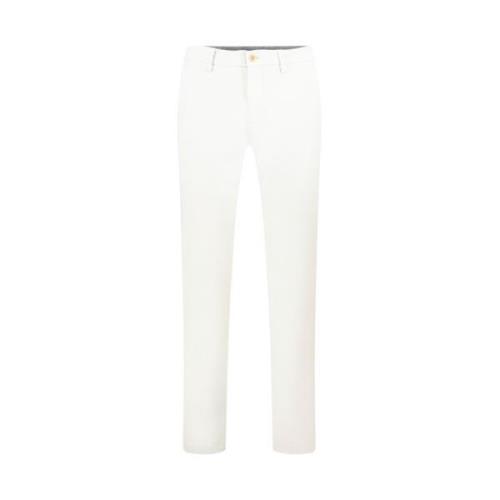 Witte katoenen broek Gardeur , White , Heren