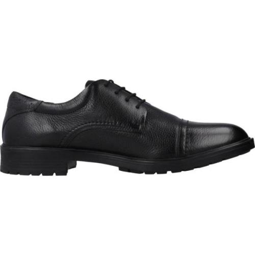 Business Shoes Geox , Black , Heren