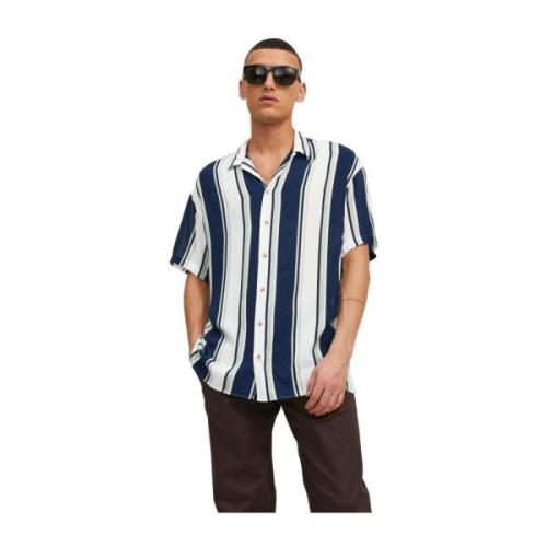 Resort Stripe Shirt Jack & Jones , Blue , Heren