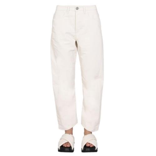 Wijde broek Jil Sander , White , Dames