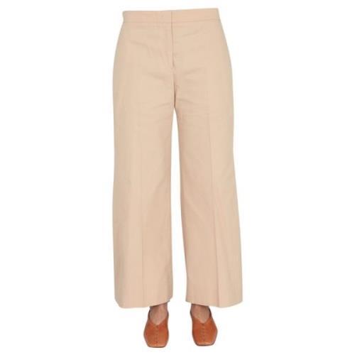 Wijde broek Jil Sander , Beige , Dames