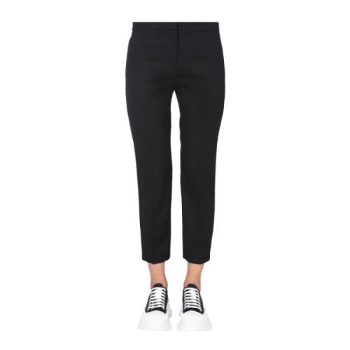 Rechte broek Alexander McQueen , Black , Dames