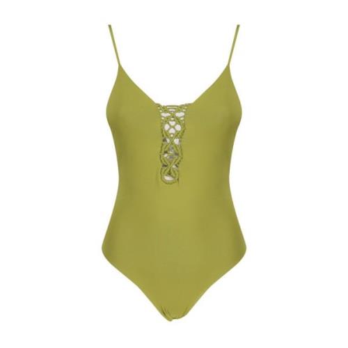 Eendelig badpak Fisico , Green , Dames