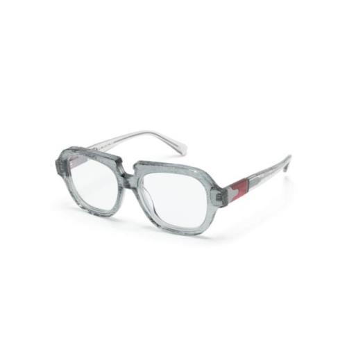 Grijze Optische Bril voor Dagelijks Gebruik Kuboraum , Gray , Unisex
